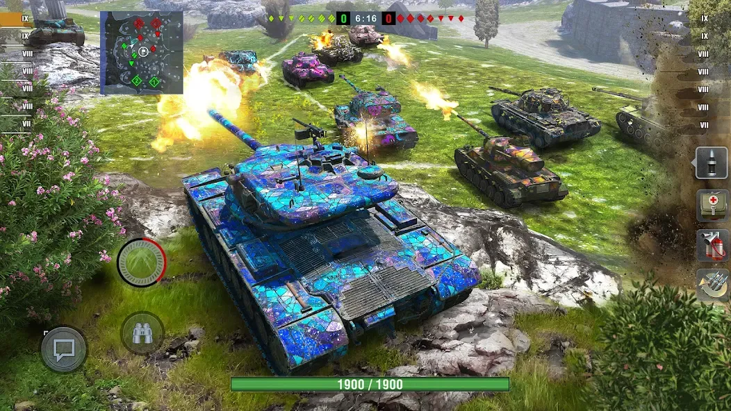 World of Tanks Blitz (Ворлд оф Танкс Блиц ПВП) [МОД: Много денег, Монет и Все открыто] Screenshot 1