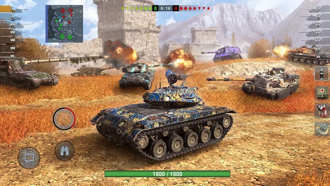 World of Tanks Blitz (Ворлд оф Танкс Блиц ПВП) [МОД: Много денег, Монет и Все открыто] Screenshot 4