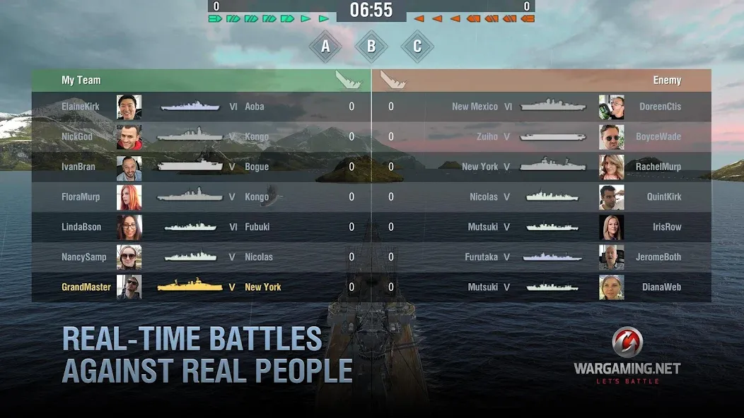 World of Warships Blitz War (Ворлд оф Варшипс Блиц Вар) [МОД: Все открыто, Дополнительные деньги и Меню MOD] Screenshot 5