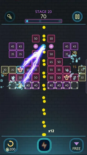 Neon bricks [МОД: Бесконечные деньги, Монеты и Мега MOD] Screenshot 2
