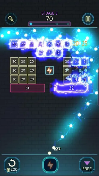 Neon bricks [МОД: Бесконечные деньги, Монеты и Мега MOD] Screenshot 3