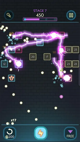 Neon bricks [МОД: Бесконечные деньги, Монеты и Мега MOD] Screenshot 4