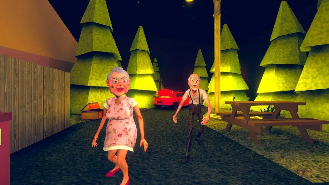 Grandpa And Granny Two Hunters (Дедушка и бабушка  два охотника) [МОД: Деньги, Монеты и Меню MOD] Screenshot 1