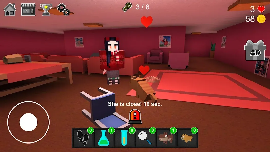 Night Horror In The Pink House [МОД: Бесконечные деньги, Монеты и Мега MOD] Screenshot 2