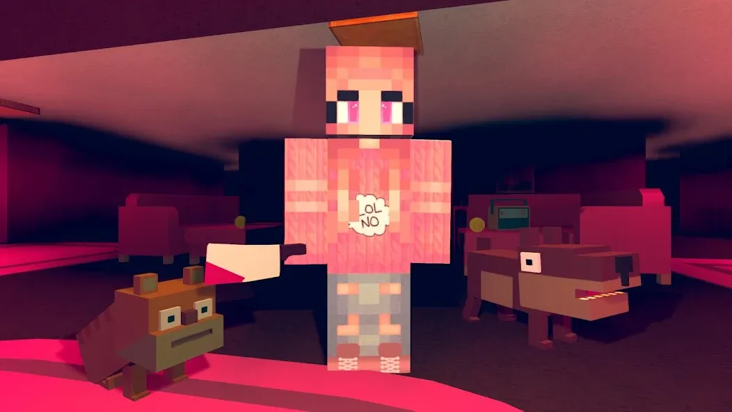 Night Horror In The Pink House [МОД: Бесконечные деньги, Монеты и Мега MOD] Screenshot 3