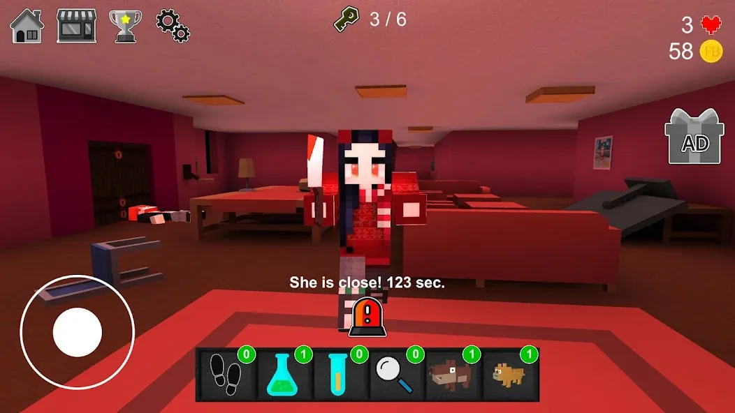 Night Horror In The Pink House [МОД: Бесконечные деньги, Монеты и Мега MOD] Screenshot 5
