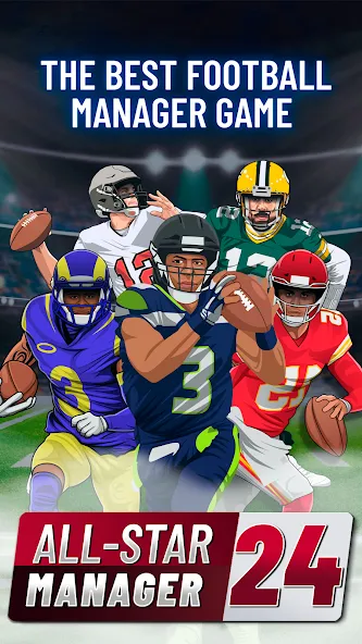 Fantasy Football Bowl Manager (Американ) [МОД: Все открыто, Дополнительные деньги и Меню MOD] Screenshot 1