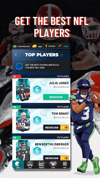 Fantasy Football Bowl Manager (Американ) [МОД: Все открыто, Дополнительные деньги и Меню MOD] Screenshot 3
