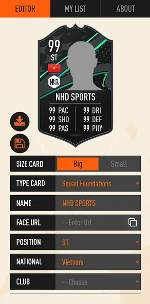 UT Card Creator 23 (Создатель Карточка 23) [МОД: Деньги, Монеты и Меню MOD] Screenshot 1