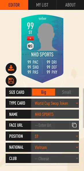 UT Card Creator 23 (Создатель Карточка 23) [МОД: Деньги, Монеты и Меню MOD] Screenshot 2