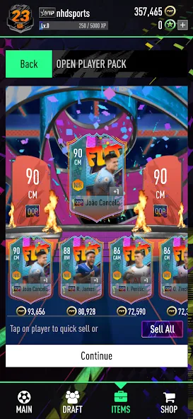 NHDFUT 23 Draft & Packs [МОД: Много монет, Открытые уровни и Мега MOD] Screenshot 2