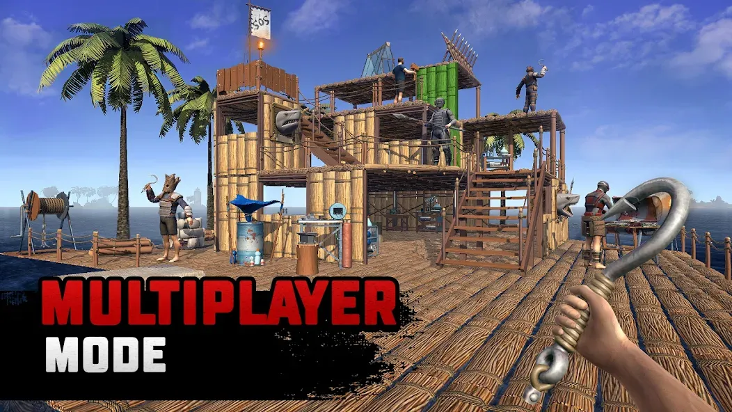 Raft® Survival: Multiplayer (Рафт Сурвивал) [МОД: Много монет, Открытые уровни и Мега MOD] Screenshot 2