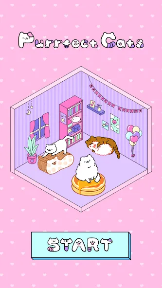 Purrfect Cats (Парфект кэтс) [МОД: Много монет, Открытые уровни и Мега MOD] Screenshot 1