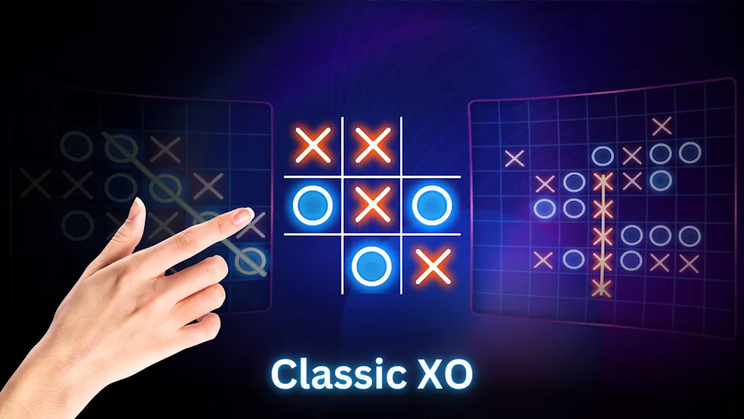 Tic Tac Toe 2 Player: XO Game (Тик Так Тоу 2 игрока) [МОД: Много денег, Монет и Все открыто] Screenshot 2