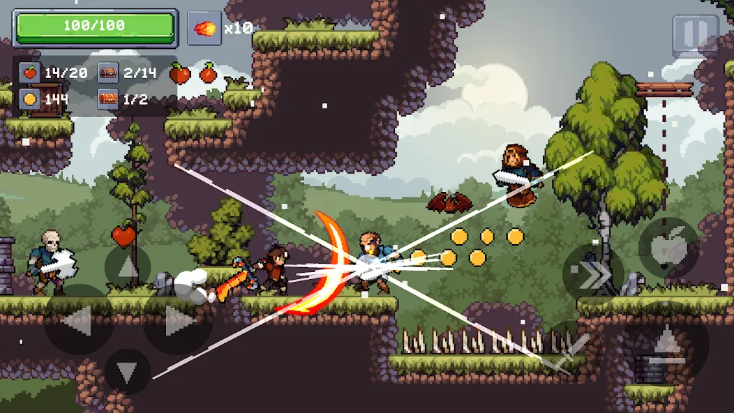Apple Knight 2: Action Game (Эппл Найт) [МОД: Бесконечные деньги, Монеты и Мега MOD] Screenshot 2