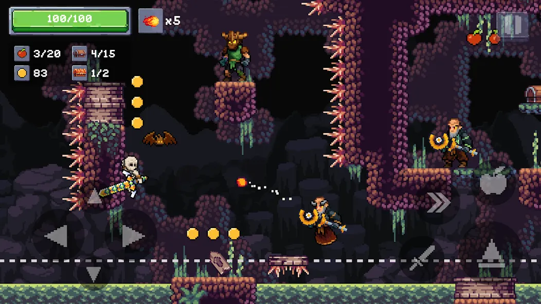 Apple Knight 2: Action Game (Эппл Найт) [МОД: Бесконечные деньги, Монеты и Мега MOD] Screenshot 4