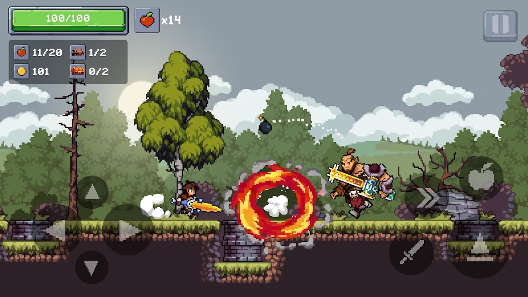 Apple Knight 2: Action Game (Эппл Найт) [МОД: Бесконечные деньги, Монеты и Мега MOD] Screenshot 5