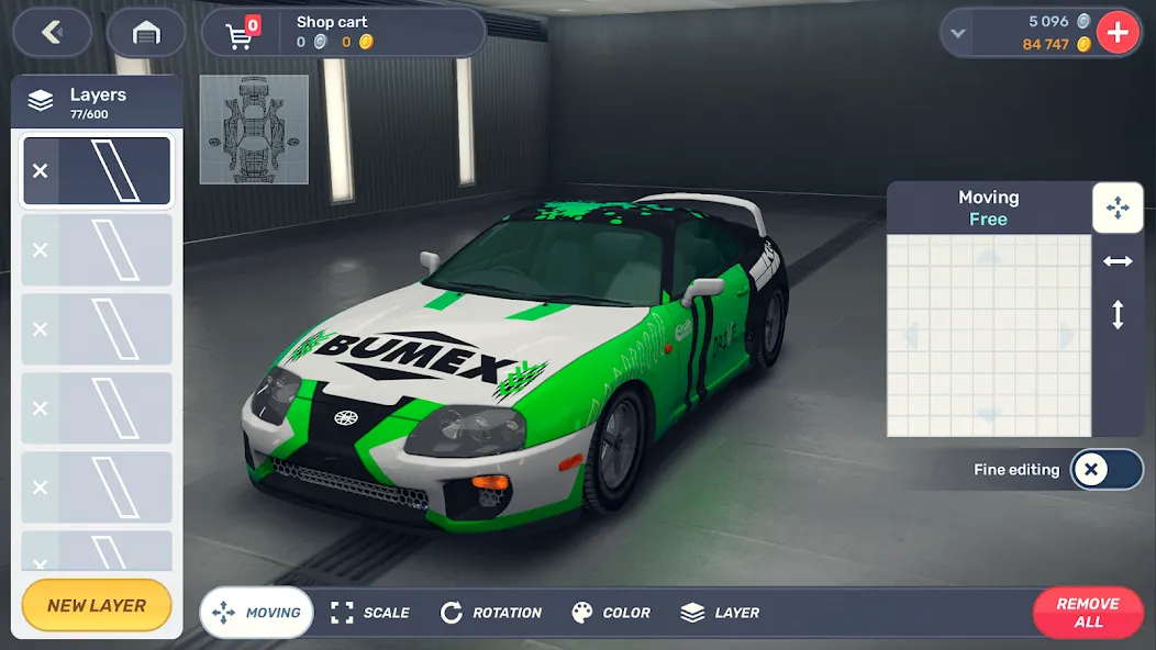 Drag Racing 3D: Streets 2 (Драг Рейсинг 3Д) [МОД: Деньги, Монеты и Меню MOD] Screenshot 2