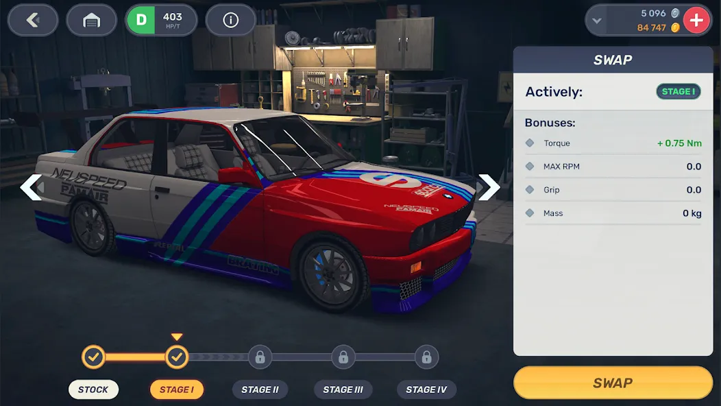 Drag Racing 3D: Streets 2 (Драг Рейсинг 3Д) [МОД: Деньги, Монеты и Меню MOD] Screenshot 4