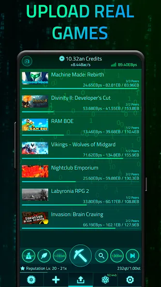 Upload Simulator (Аплоад Симулятор) [МОД: Меню, Бесконечные монеты и Открытые уровни] Screenshot 1