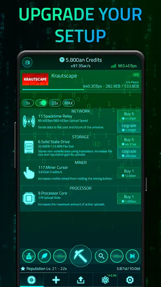Upload Simulator (Аплоад Симулятор) [МОД: Меню, Бесконечные монеты и Открытые уровни] Screenshot 2