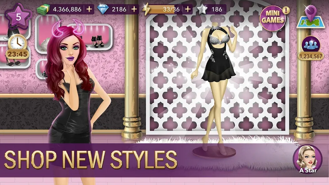 Hollywood Story®: Fashion Star (Холливуд Стори) [МОД: Все открыто, Дополнительные деньги и Меню MOD] Screenshot 5