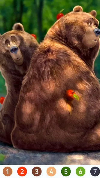 Animal Paint by Number Game (Анимал Пэйнт бай Намбер Гэйм) [МОД: Все открыто, Дополнительные деньги и Меню MOD] Screenshot 4