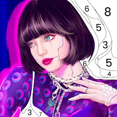 Скачать BlackPink Paint by Number (БлэкПинк Раскраска по номерам) [МОД: Много монет, Открытые уровни и Мега MOD] | Взлом BlackPink Paint by Number на Андроид