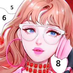 Скачать KPOP Paint by Number Coloring (КПОП Картина по номерам для раскрашивания) [МОД: Все открыто, Дополнительные деньги и Меню MOD] | Взлом KPOP Paint by Number Coloring на Андроид