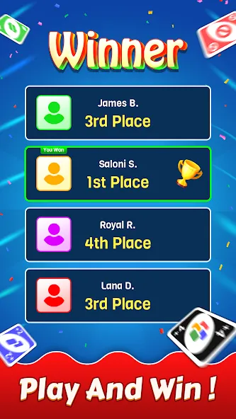 Uno - Party Card Game (Уно) [МОД: Много денег, Монет и Все открыто] Screenshot 3