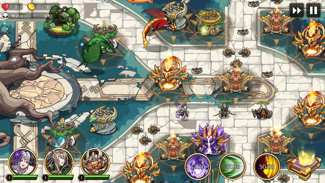 Kingdom War: Tower Defense TD (ТД Рояль) [МОД: Меню, Бесконечные монеты и Открытые уровни] Screenshot 3