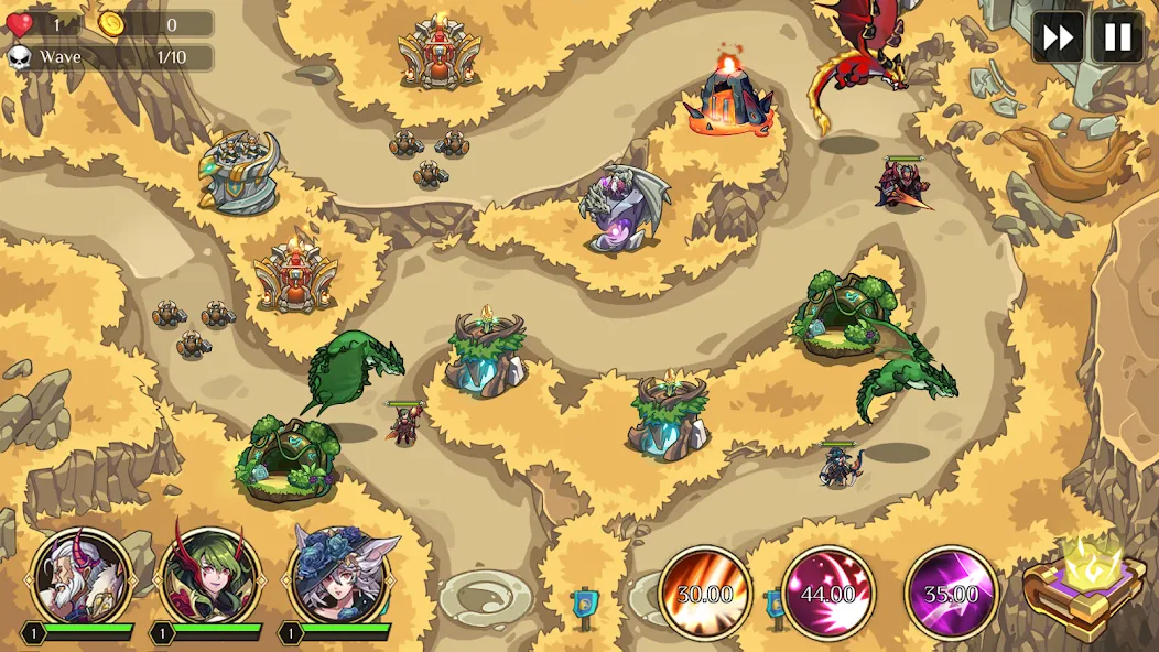 Kingdom War: Tower Defense TD (ТД Рояль) [МОД: Меню, Бесконечные монеты и Открытые уровни] Screenshot 4
