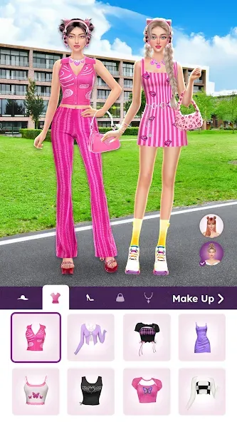 College Dress Up for Girls (Капель Макеовер) [МОД: Много денег, Монет и Все открыто] Screenshot 2