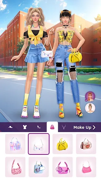 College Dress Up for Girls (Капель Макеовер) [МОД: Много денег, Монет и Все открыто] Screenshot 5