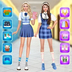Скачать College Dress Up for Girls (Капель Макеовер) [МОД: Много денег, Монет и Все открыто] | Взлом College Dress Up for Girls на Андроид