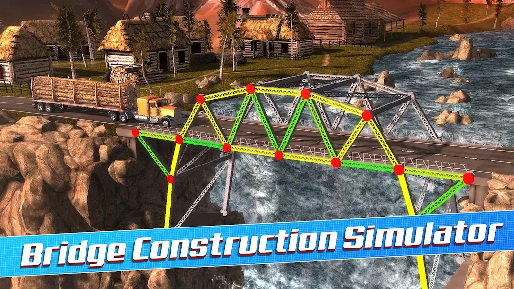 Bridge Construction Simulator (Бридж Конструкшн Симулятор) [МОД: Меню, Бесконечные монеты и Открытые уровни] Screenshot 1