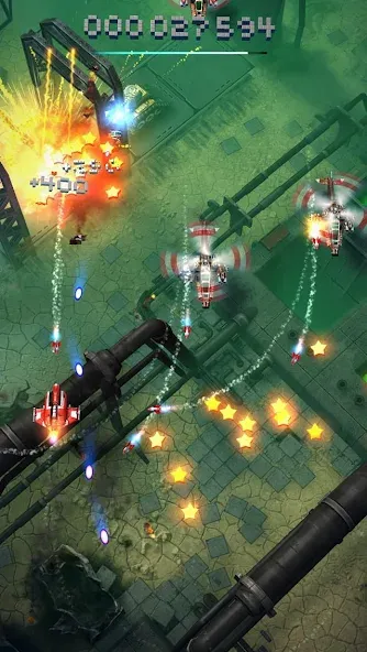 Sky Force Reloaded (Скай Форс Релоадед) [МОД: Меню, Бесконечные монеты и Открытые уровни] Screenshot 1