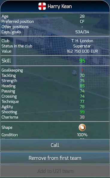 True Football National Manager (Тру Футбол Национальный Менеджер) [МОД: Все открыто, Дополнительные деньги и Меню MOD] Screenshot 5