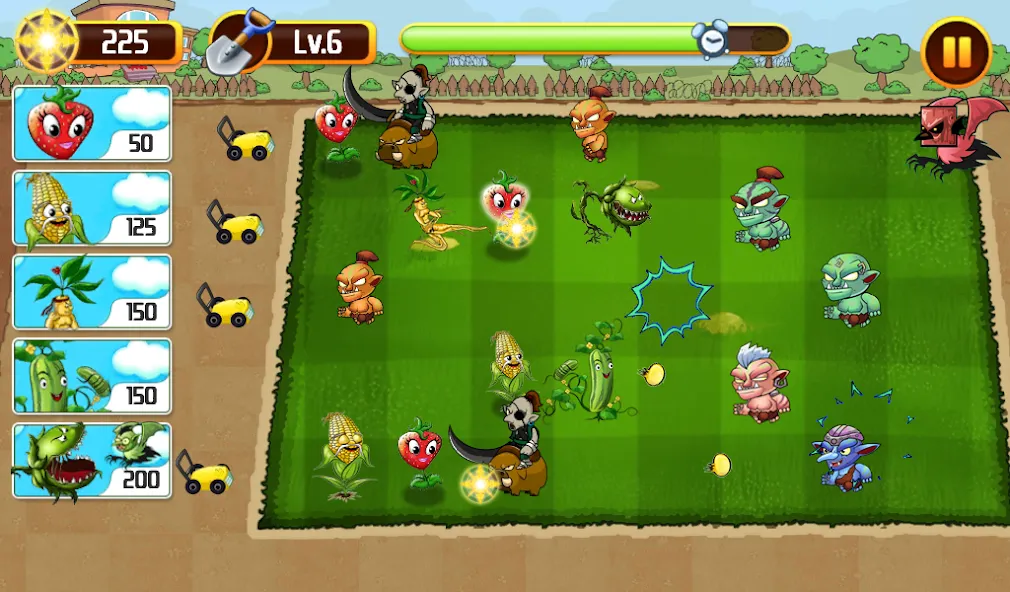 Plants vs Goblins 4 (Планты против Гоблинов 4) [МОД: Бесконечные деньги, Монеты и Мега MOD] Screenshot 1