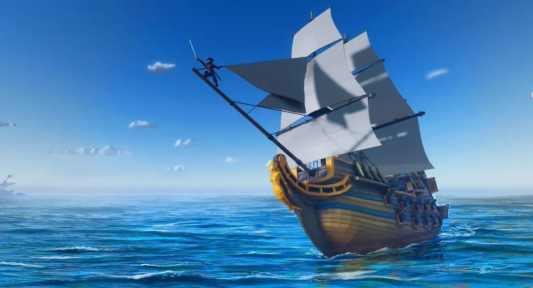 Pirate Polygon Caribbean Sea (Пиратская Полигон Карибское море) [МОД: Деньги, Монеты и Меню MOD] Screenshot 1