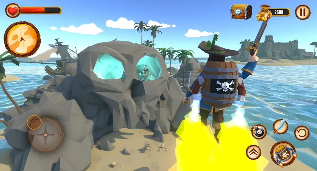 Pirate Polygon Caribbean Sea (Пиратская Полигон Карибское море) [МОД: Деньги, Монеты и Меню MOD] Screenshot 4