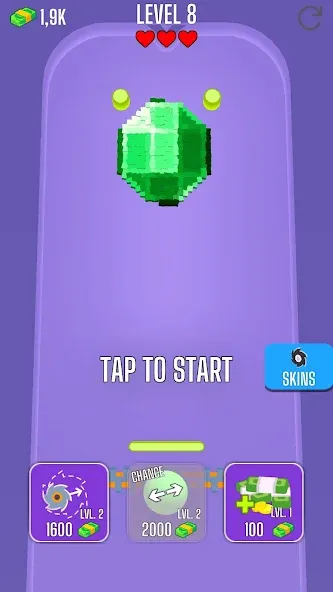 Saw Brick Crusher – Pong 3D (Со Брик Крашер) [МОД: Деньги, Монеты и Меню MOD] Screenshot 2