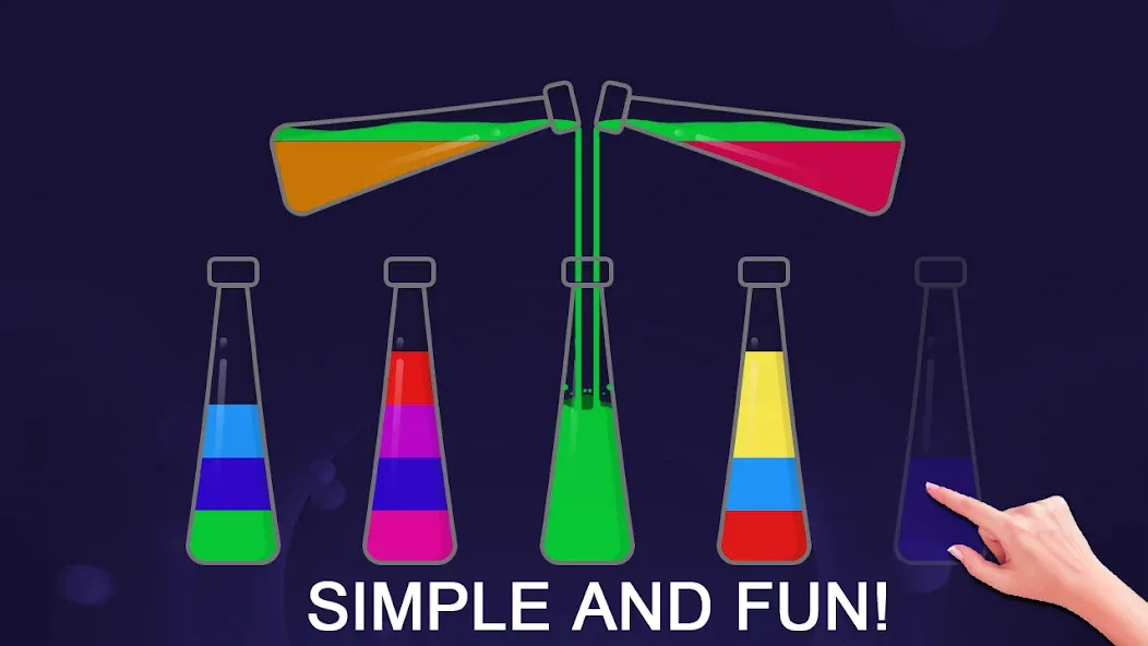 Color Sort Puzzle-Puzzle Game (Цветной головоломка сортировки) [МОД: Бесконечные деньги, Монеты и Мега MOD] Screenshot 2