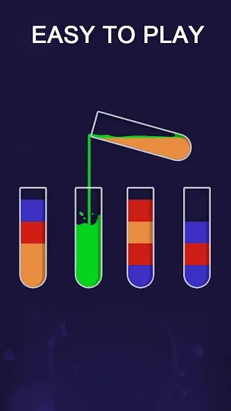Color Sort Puzzle-Puzzle Game (Цветной головоломка сортировки) [МОД: Бесконечные деньги, Монеты и Мега MOD] Screenshot 4