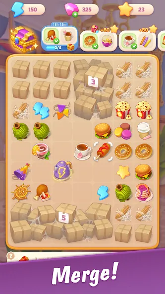 Merge Hotel Empire: Design (Мердж Отель Импайр) [МОД: Много монет, Открытые уровни и Мега MOD] Screenshot 2