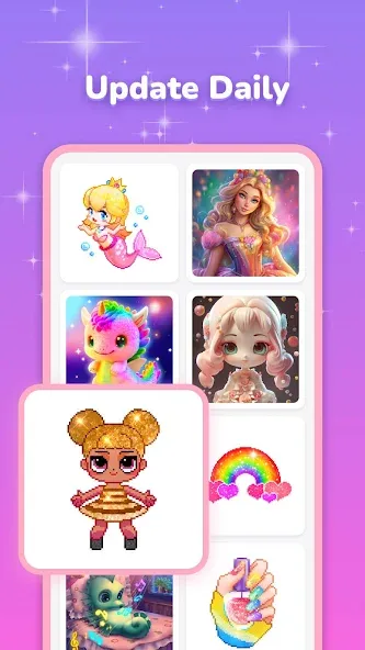 Pixel Coloring-Color by number [МОД: Бесконечные деньги, Монеты и Мега MOD] Screenshot 2