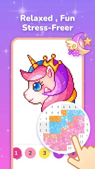 Pixel Coloring-Color by number [МОД: Бесконечные деньги, Монеты и Мега MOD] Screenshot 3