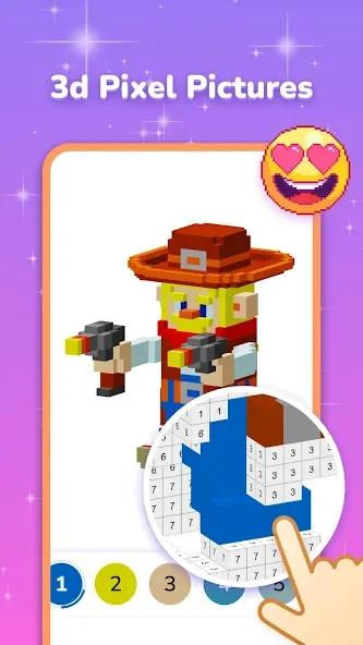 Pixel Coloring-Color by number [МОД: Бесконечные деньги, Монеты и Мега MOD] Screenshot 4