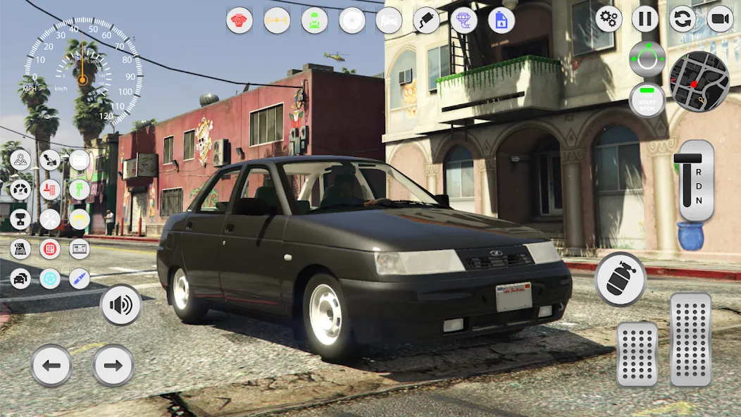 Lada 2110: Urban Simulator [МОД: Все открыто, Дополнительные деньги и Меню MOD] Screenshot 1