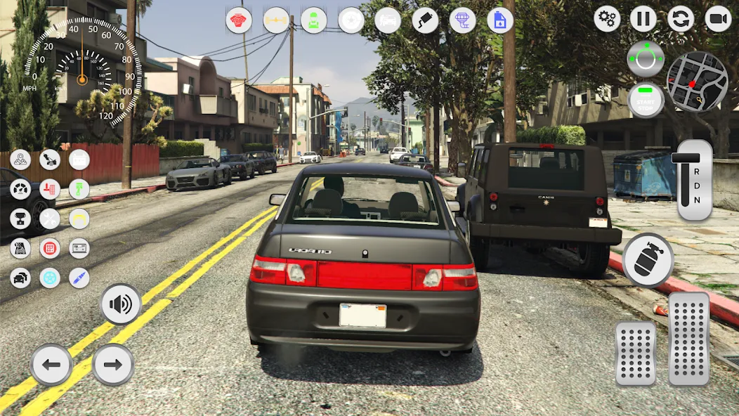 Lada 2110: Urban Simulator [МОД: Все открыто, Дополнительные деньги и Меню MOD] Screenshot 2
